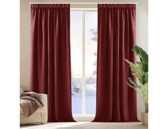 Deconovo Verduisteringsgordijnen Donkerrood - 26% Korting!