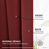 Deconovo Verduisteringsgordijnen Donkerrood - 26% Korting!