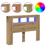 Hoofdeinde met LED - Artisanaal Eiken - 33% Korting