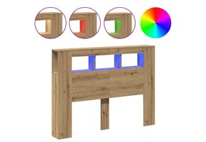 Hoofdeinde met LED - Artisanaal Eiken - 33% Korting