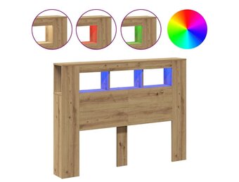 Hoofdeinde met LED - Artisanaal Eiken - 33% Korting