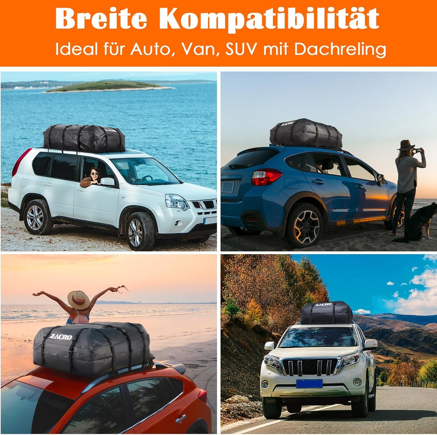 Zacro Dakbagagebox 425L Zwart - 27% Korting!