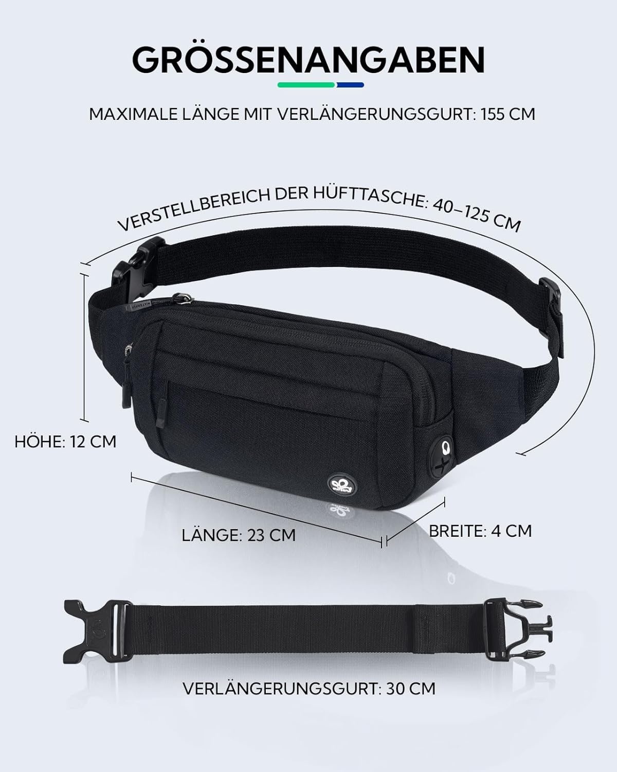 WATERFLY Buiktas Zwart - 24% Korting!