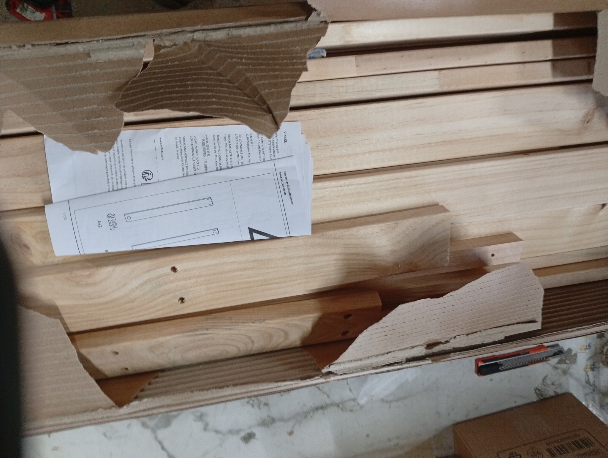 vidaXL Grenenhouten Bedframe 90x200cm - 54% Korting