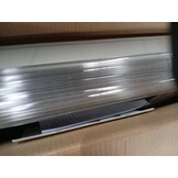 Deurluifel Polycarbonaat Zwart/Transparant (300x75 cm) - 53% Korting