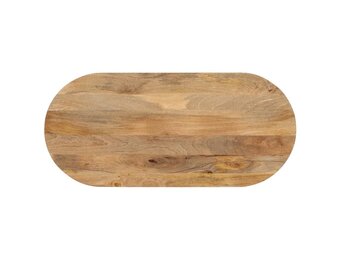 vidaXL Tafelblad Ovaal Massief Mangohout 80x40cm - 27% Korting