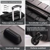 COOLIFE Reiskoffer Zwart 77cm - 54% Korting!