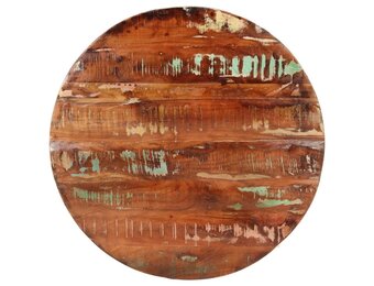 Gerookt Houten Tafelblad Ø 70cm - 33% Korting