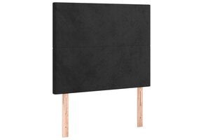 vidaXL Hoofdborden 2 st Fluweel Zwart - 32% Korting!