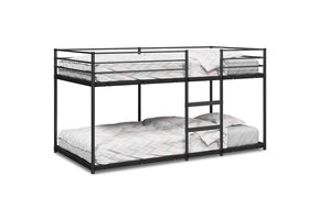 vidaXL Stapelbed Staal Zwart 90x190 cm - 34% Korting!