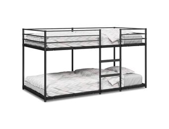 vidaXL Stapelbed Staal Zwart 90x190 cm - 34% Korting!