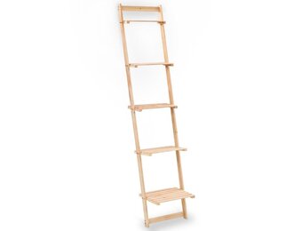 vidaXL Cederhouten Wandrek Ladder - 31% Korting!