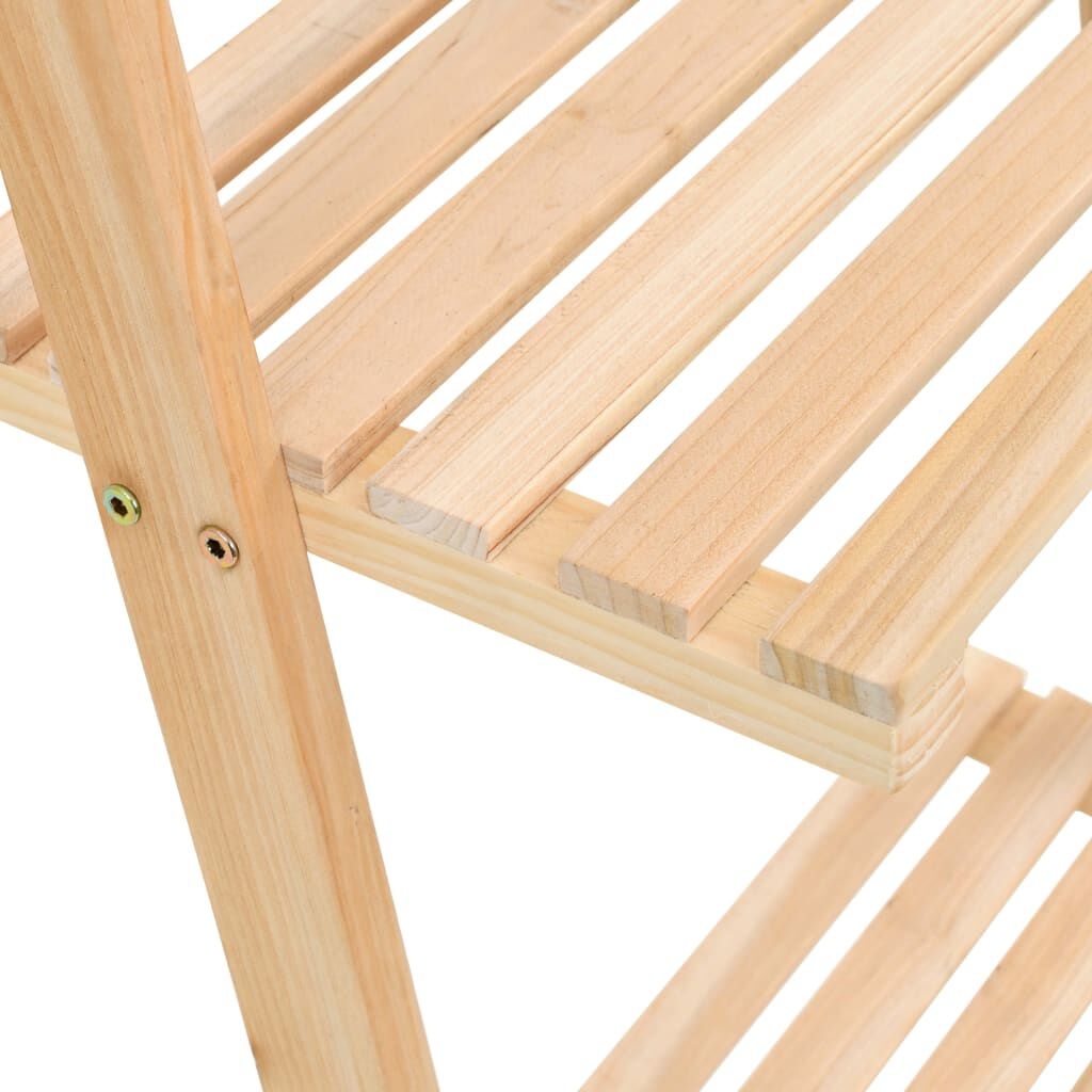 vidaXL Cederhouten Wandrek Ladder - 31% Korting!