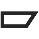 vidaXL Wandbeugels Waskolom Zwart - 30% Korting