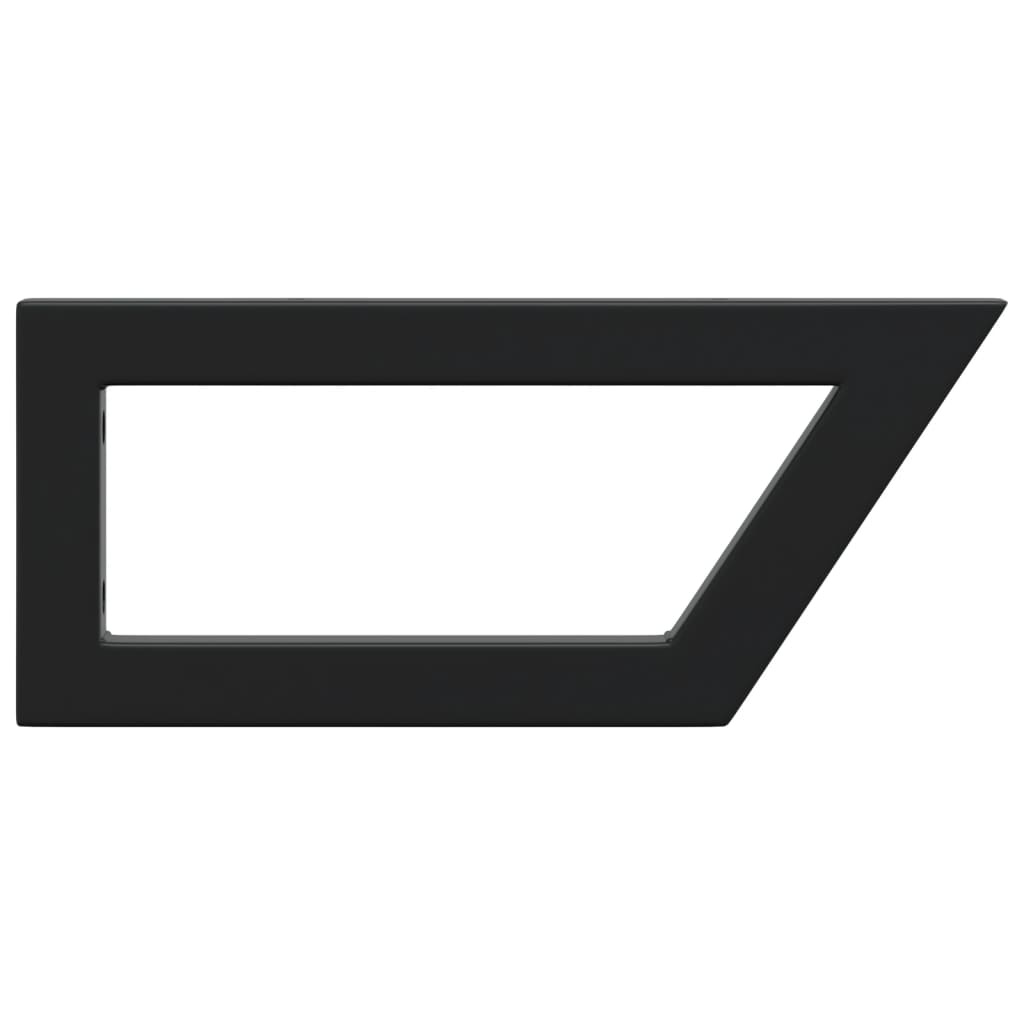 vidaXL Wandbeugels Waskolom Zwart - 30% Korting