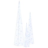 LED Lichtkegelset Blauw Acryl 30/45/60cm - 74% Korting!