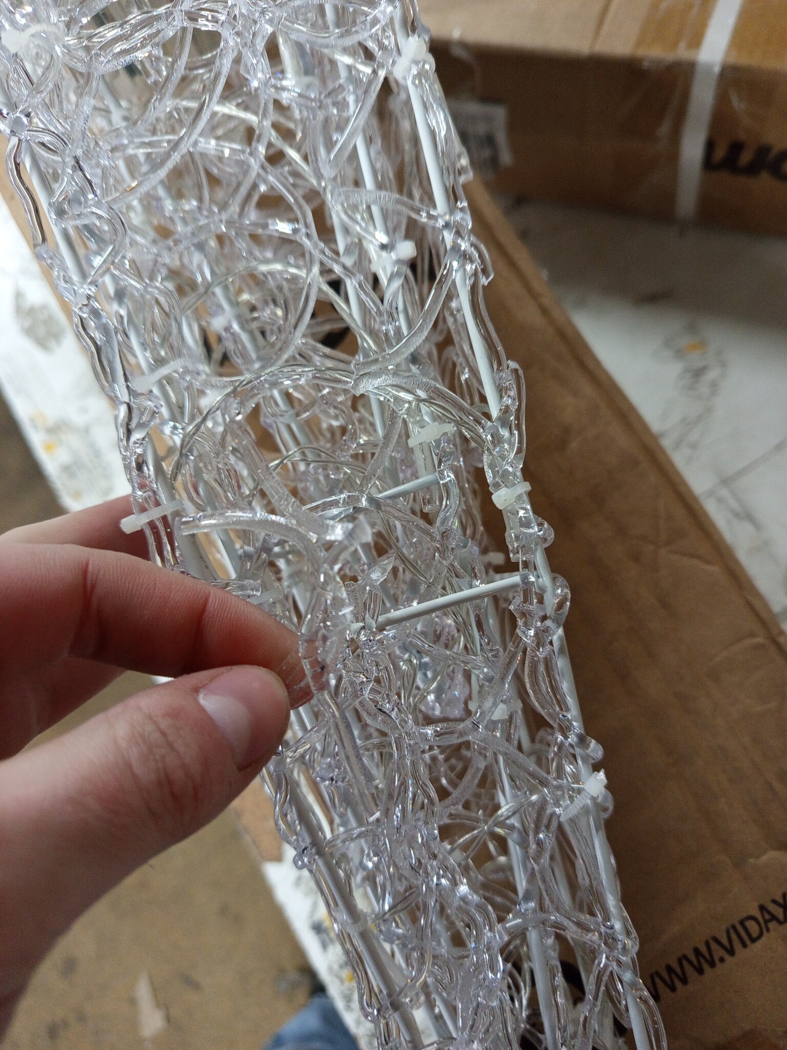 LED Lichtkegelset Blauw Acryl 30/45/60cm - 74% Korting!