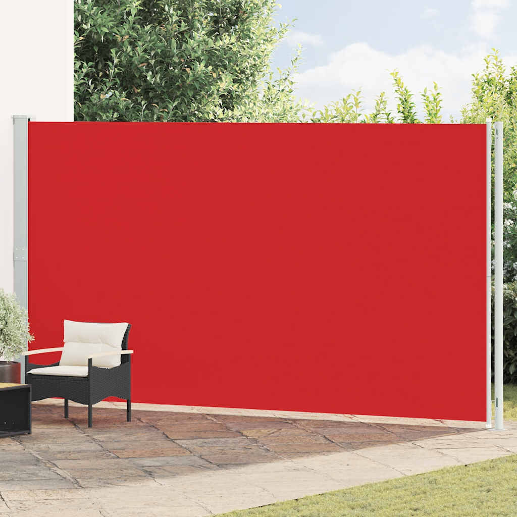 Uittrekbaar Tuinscherm 220x600cm Rood - 54% Korting!