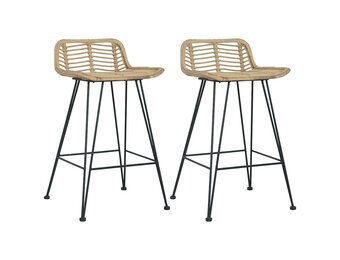 vidaXL Barstoelen 2 st Rattan (29% korting)