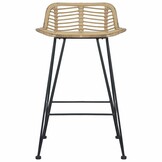 vidaXL Barstoelen 2 st Rattan (29% korting)