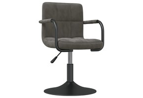 vidaXL Barkruk Fluweel Donkergrijs - 33% Korting!