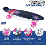 BELEEV Cruiser Skateboard Zwart - 50% Korting - LED Wielen