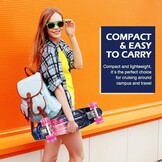 BELEEV Cruiser Skateboard Zwart - 50% Korting - LED Wielen