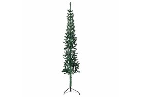 VidaXL Halve Kunstkerstboom met Standaard, 120 cm Groen - 10% Korting