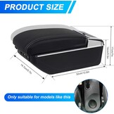 Armsteun Zwart Dubbellaags met 7 USB Poorten - Clio IV (2012-2019) - 38% Korting