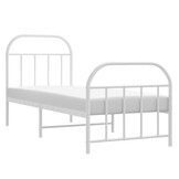 vidaXL Wit Metaal Bedframe (75x190 cm) - 57% Korting!