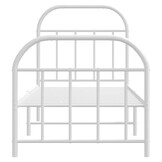 vidaXL Wit Metaal Bedframe (75x190 cm) - 57% Korting!