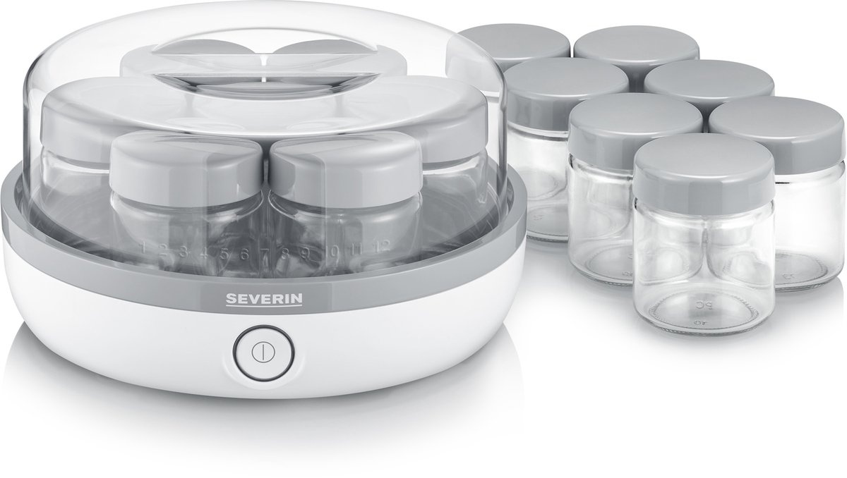 Severin Yoghurtmaker JG 3518 - Wit/Grijs (16% Korting)