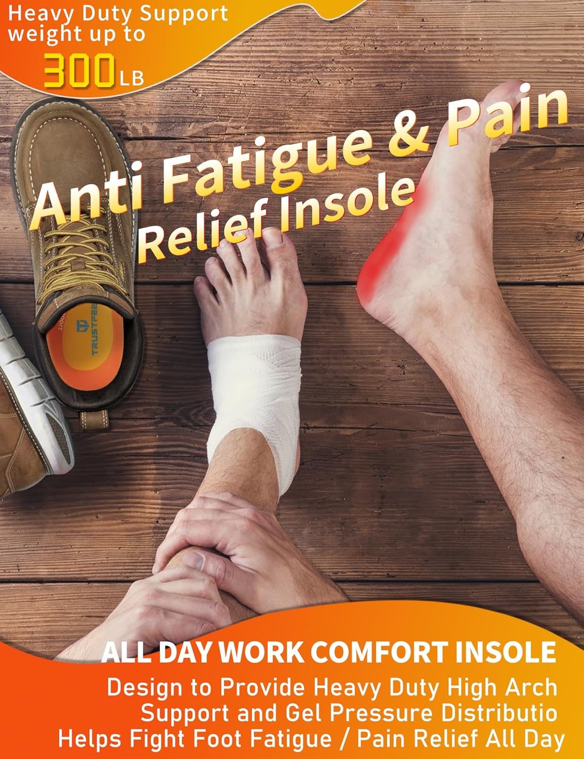 Orthopedische Werkinlegzolen Trustfeet B101 - 60% Korting