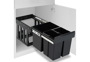 VidaXL Inbouwprullenbak Uittrekbaar Soft-Close 48L - 28% Korting!