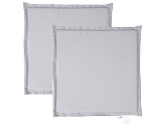 vidaXL Tuinzitkussens 2 stuks 45x45cm Lichtgrijs - 26% Korting!