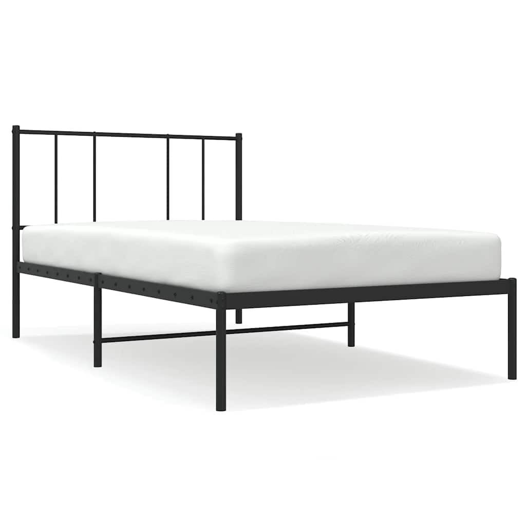 VidaXL Bedframe Metaal Zwart 90x190 cm | 32% Korting