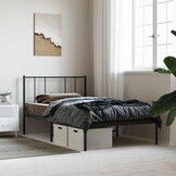 VidaXL Bedframe Metaal Zwart 90x190 cm | 32% Korting