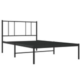 VidaXL Bedframe Metaal Zwart 90x190 cm | 32% Korting