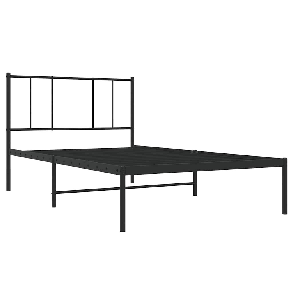 VidaXL Bedframe Metaal Zwart 90x190 cm | 32% Korting