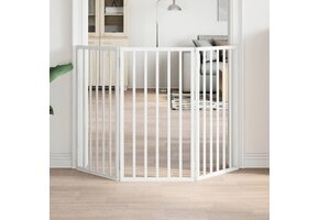 vidaXL Hondenhek 3 panelen 150cm Wit - 31% Korting