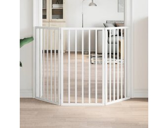 vidaXL Hondenhek 3 panelen 150cm Wit - 31% Korting