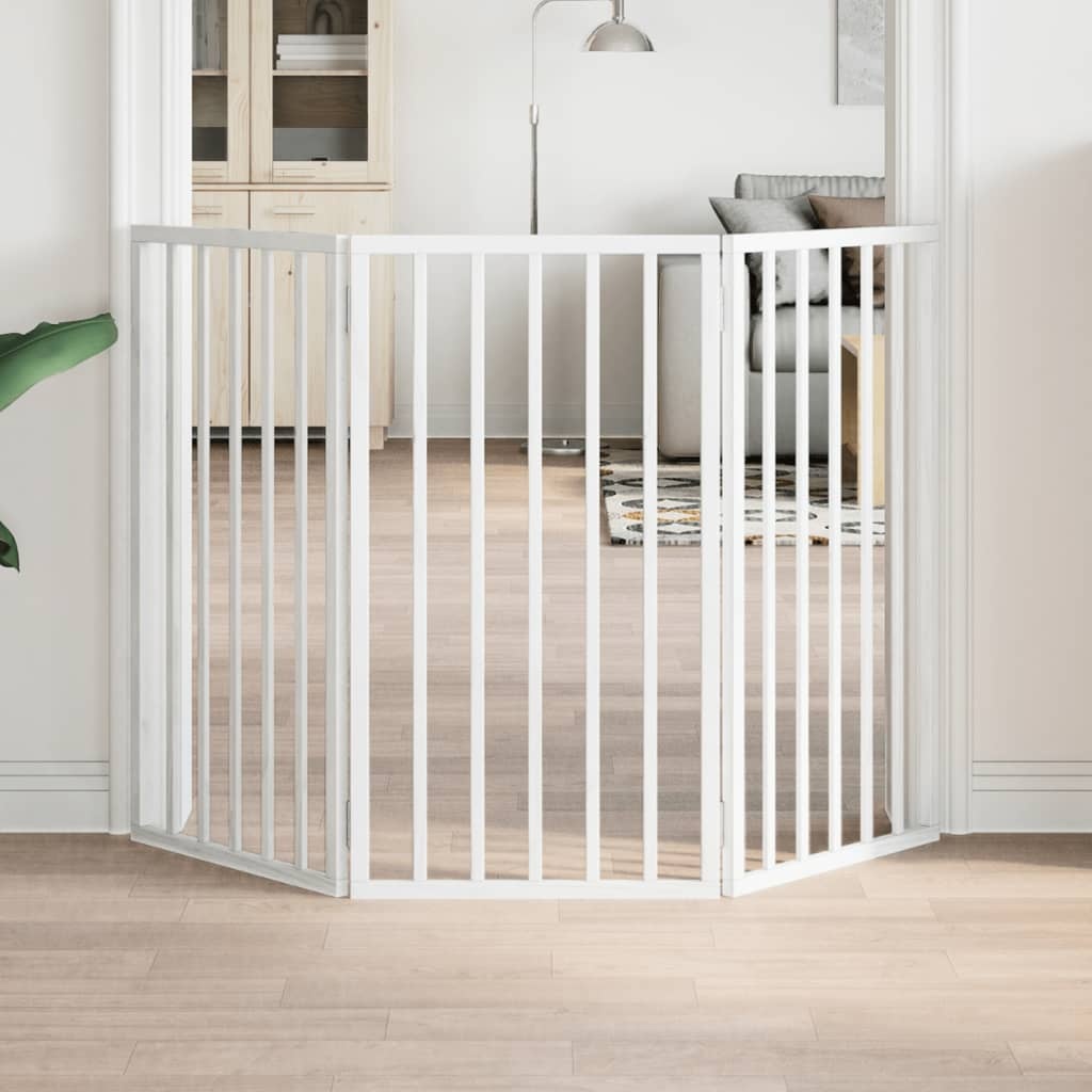 vidaXL Hondenhek 3 panelen 150cm Wit - 31% Korting