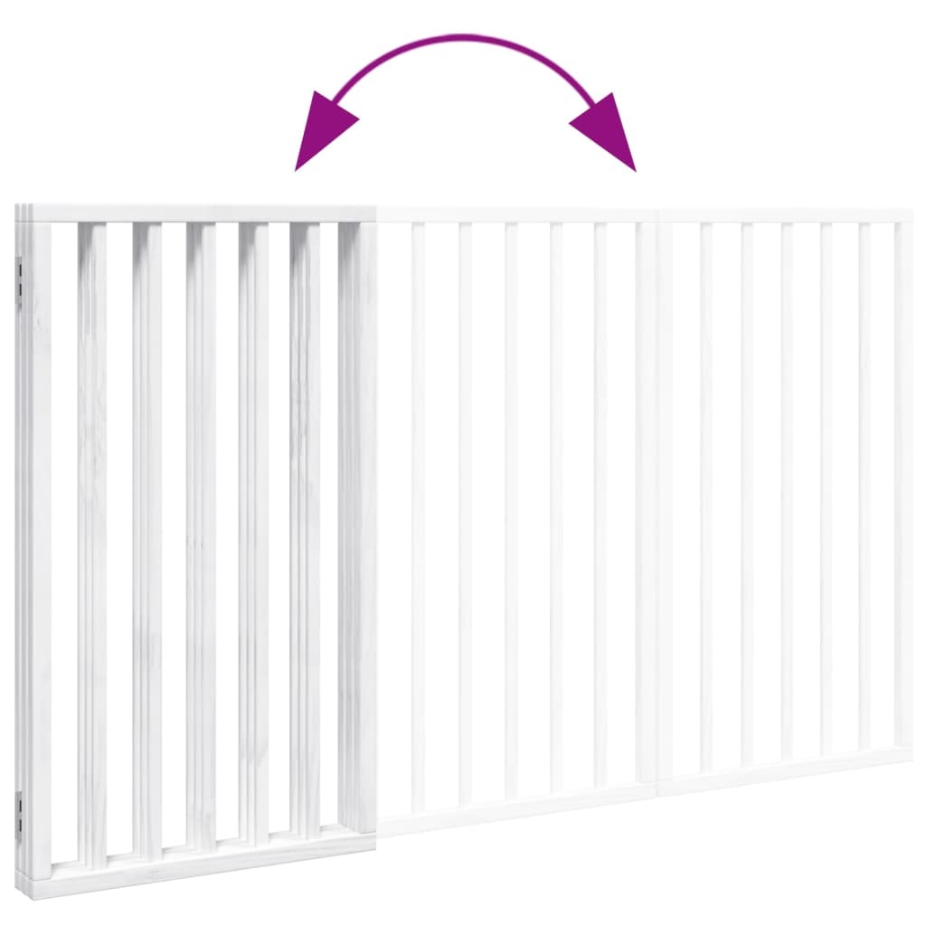 vidaXL Hondenhek 3 panelen 150cm Wit - 31% Korting