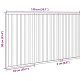 vidaXL Hondenhek 3 panelen 150cm Wit - 31% Korting