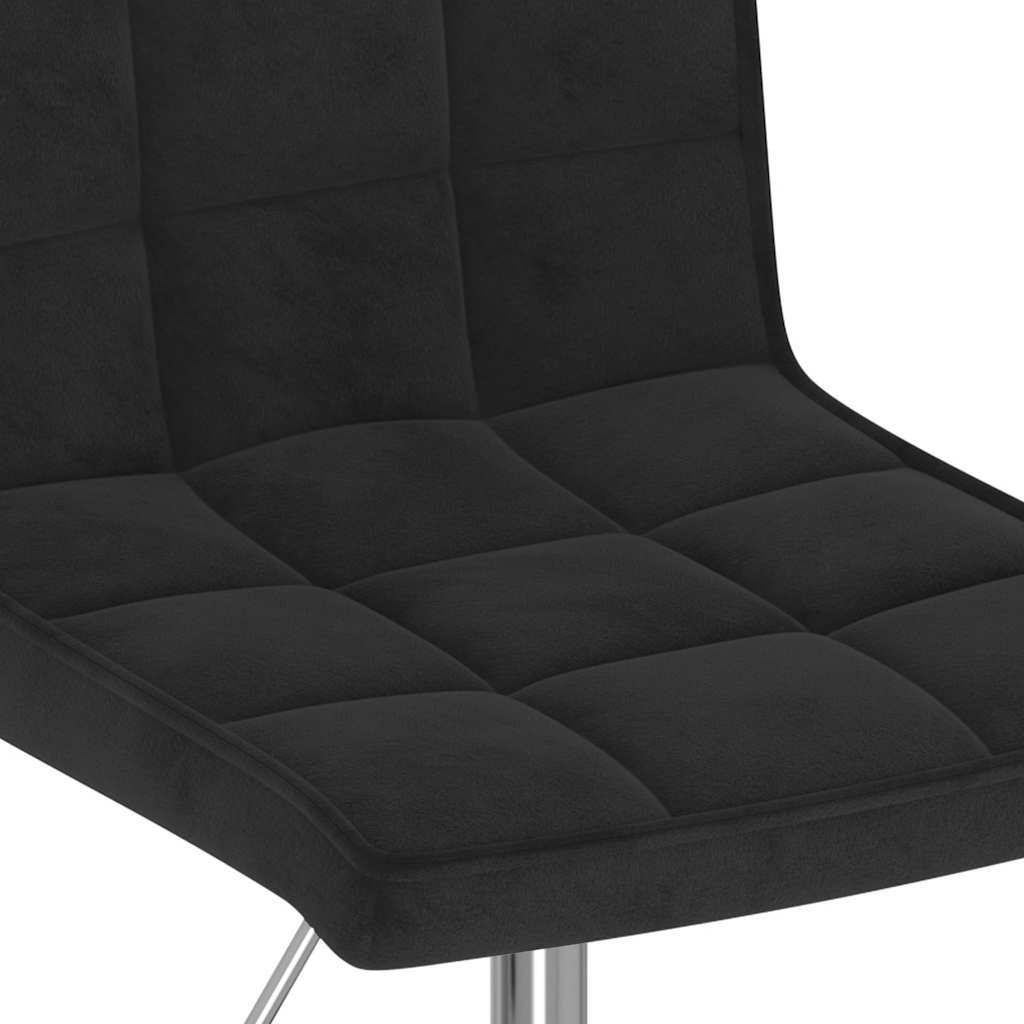 vidaXL Eetkamerstoelen 2 st. Fluweel Zwart - 34% Korting!