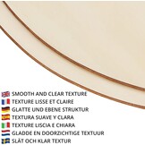 Belle Vous Onbewerkte Houten Cirkels 60 cm (2 Stuks) - Ronde Houtschijven voor DIY, Schilderen en Decoratie