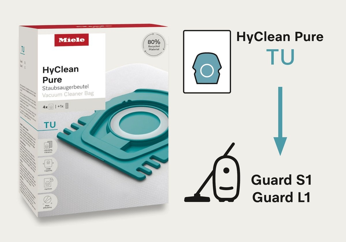Miele HyClean Pure Stofzakken (4 stuks) - 45% Korting!
