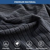 Eismodra L-vormige bank hoes donkergrijs - 1 stuk