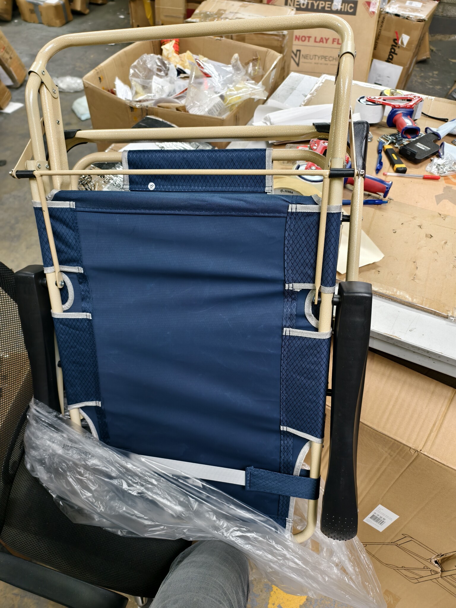 Tuin ligstoel 2in1 Marineblauw - 38% Korting!