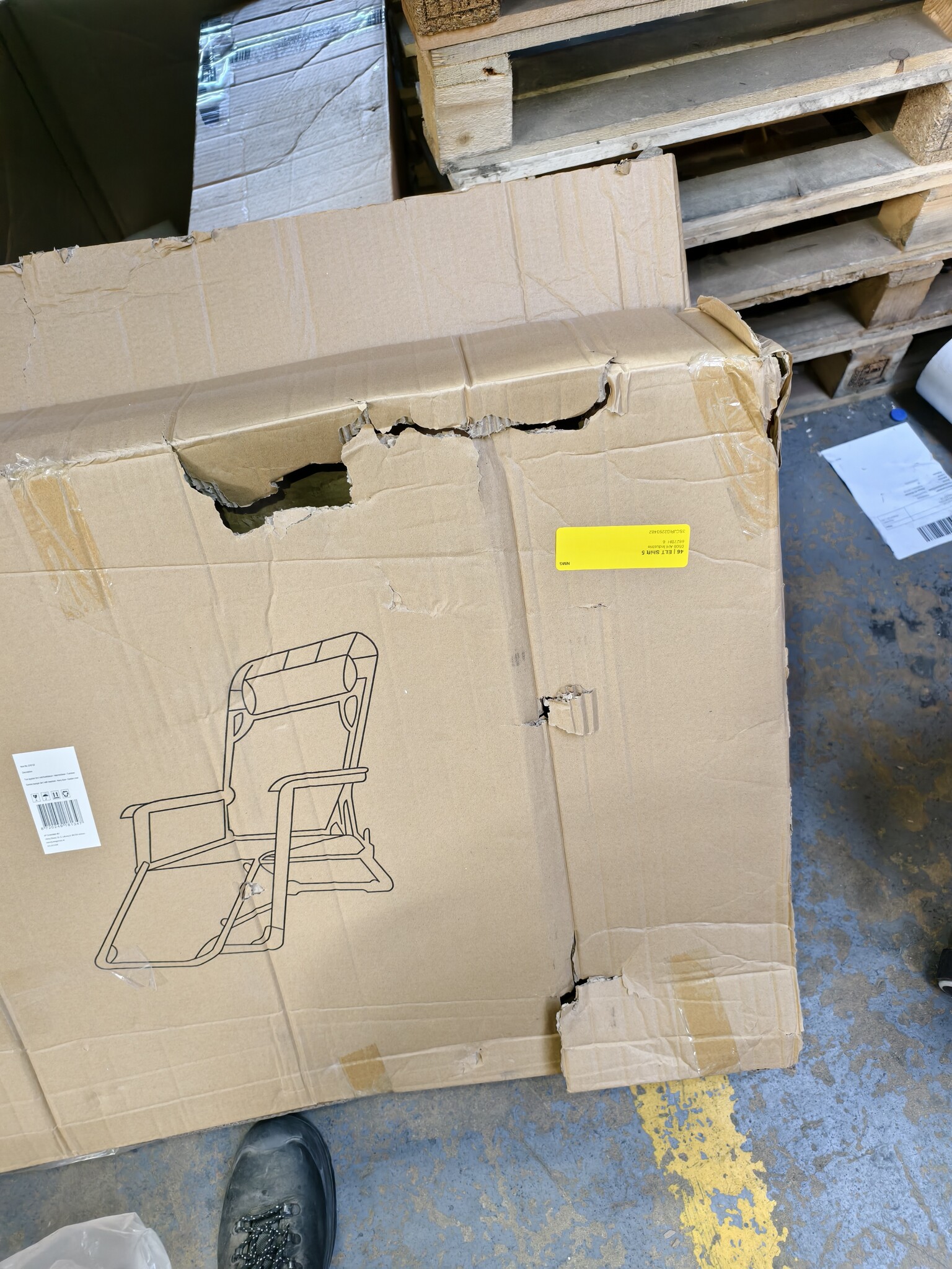 Tuin ligstoel 2in1 met hoofdsteun - Marineblauw - Tuinstoel